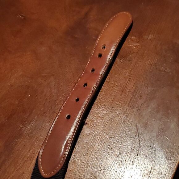 Torino European Ribbed Surcingle Black Belt 44 - Picture 5 of 9